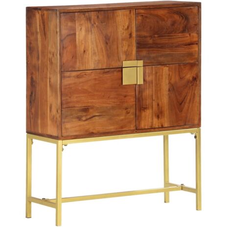 Highboard 80x30x100 cm Solid Acacia Wood vidaXL