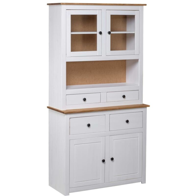 Vidaxl - Highboard Weiß 93x40, 5x180 Cm Kiefernholz Panama