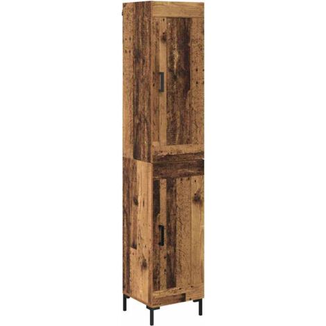 Highboard Altholz 34,5 x 34 x 180 cm Holzwerkstoff vidaXL