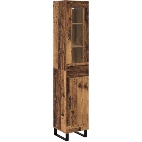Highboard Altholz 34,5 x 34 x 180 cm Holzwerkstoff vidaXL