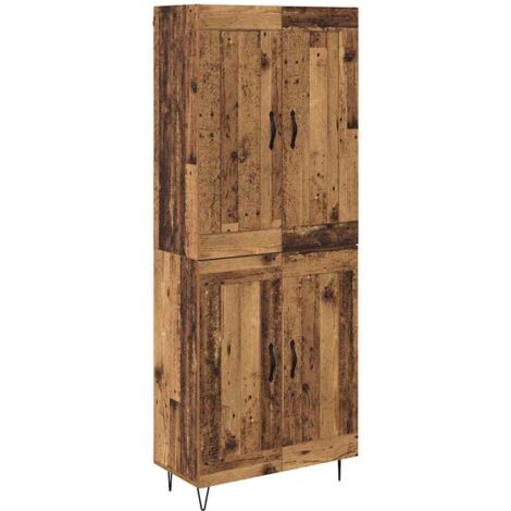 Highboard Altholz 69,5 x 34 x 180 cm Holzwerkstoff vidaXL