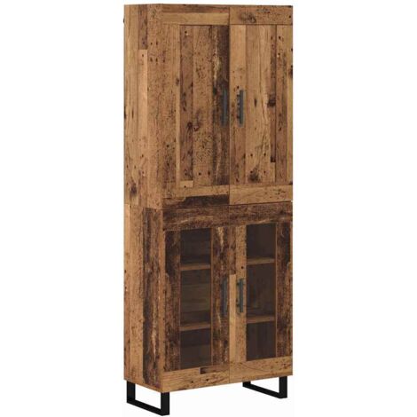 Highboard Altholz 69,5 x 34 x 180 cm Holzwerkstoff vidaXL
