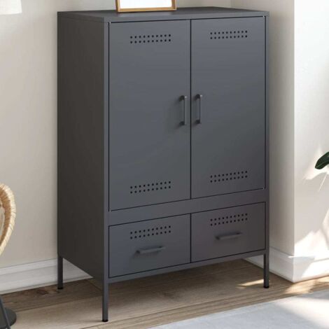 Highboard Anthracite 68x39x101.5 cm Steel vidaXL