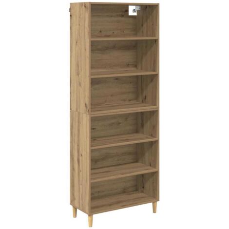 Highboard Artisan Oak 69.5 x 32.5 x 180 cm Engineered Wood vidaXL