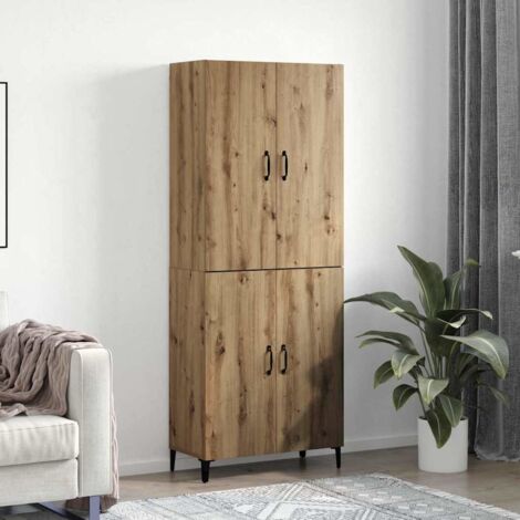 Highboard Artisan oak 69.5 x 34 x 180 cm Engineered wood vidaXL