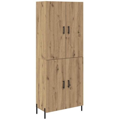 Highboard Artisan Oak 69.5 x 34 x 180 cm Engineered Wood vidaXL