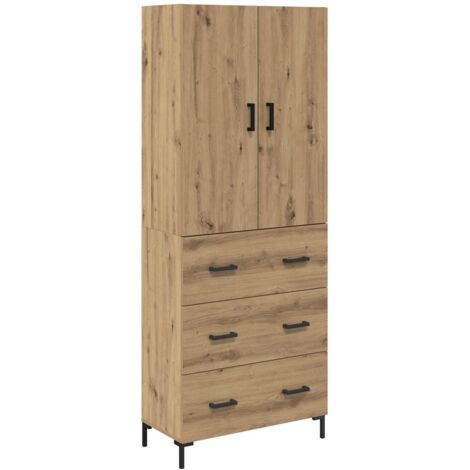 Highboard Artisan Oak 69.5 x 34 x 180 cm Engineered Wood vidaXL