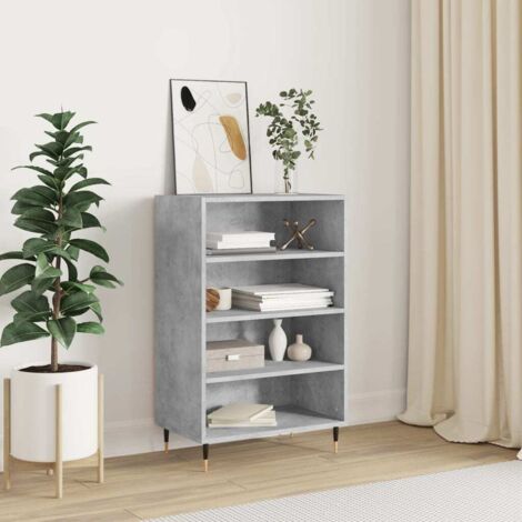 Highboard Concrete Grey 57x35x90 cm Engineered Wood vidaXL