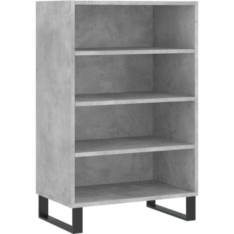 Highboard Concrete Grey 57x35x90 cm Engineered Wood vidaXL