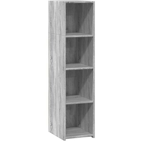 Highboard Grau Sonoma 30x41x124 cm Holzwerkstoff vidaXL