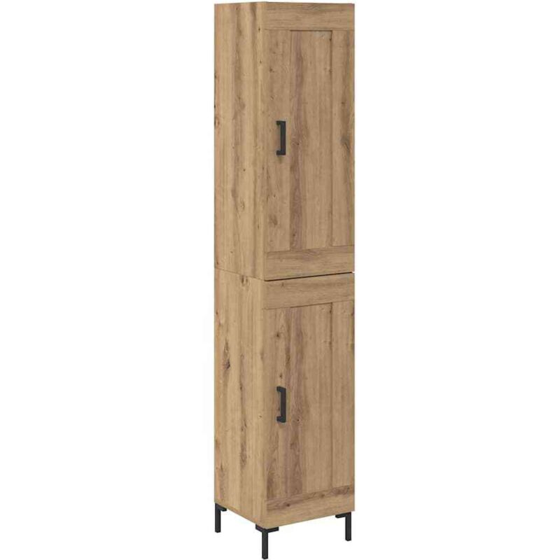 Highboard Artisan-eiche 34, 5 X 34 X 180 Cm Holzwerkstoff Vidaxl