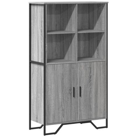 Highboard Grau Sonoma 79,5x35,5x137,5 cm Holzwerkstoff vidaXL
