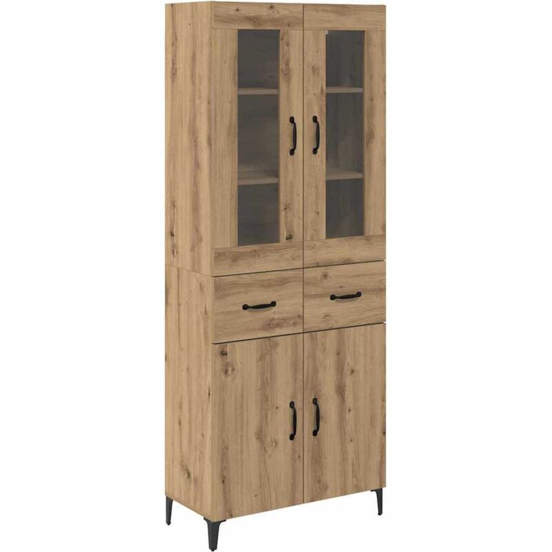 Highboard Artisan-eiche 69, 5 X 34 X 180 Cm Holzwerkstoff Vidaxl