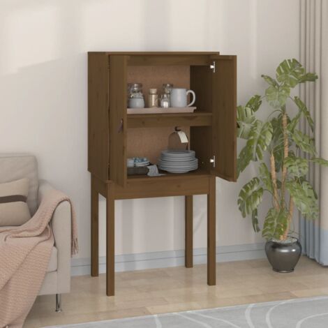 Highboard Honey Brown 60x40x120 cm Solid Wood Pine vidaXL