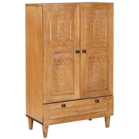 Highboard Light brown 60 x 33 x 100 cm Solid mango wood vidaXL