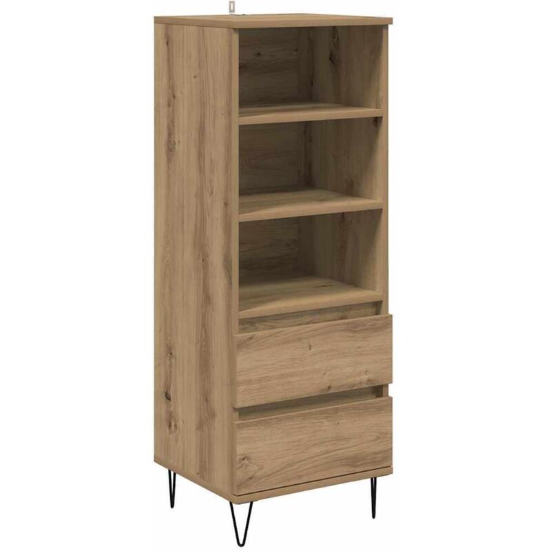 Highboard Artisan-eiche 40 X 36 X 110 Cm Holzwerkstoff Vidaxl