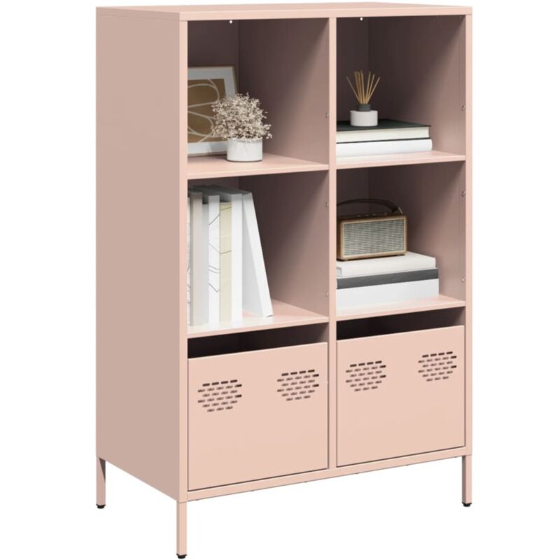 Highboard Rosa 68x39x103, 5 Cm Stahl - Vidaxl