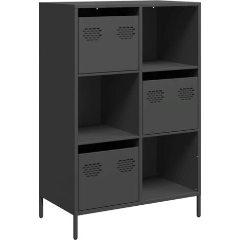 Highboard Schwarz 68x39x103,5 cm Stahl vidaXL298897