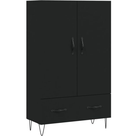 JINLEFU Highboard Schwarz 69,5x31x115 cm Holzwerkstoff vidaXL