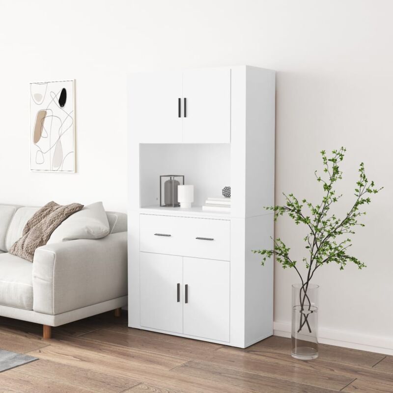 Highboard Weiß Holzwerkstoff - Vidaxl