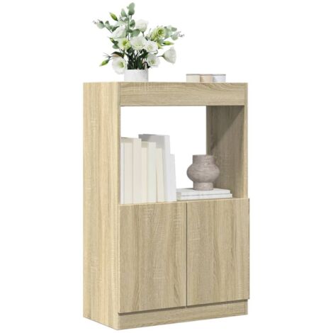 Highboard Sonoma Oak 63x33x100 cm Engineered Wood vidaXL