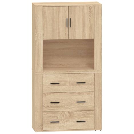 Highboard Sonoma Oak Engineered Wood vidaXL