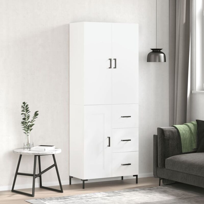 Highboard Weiß 69, 5x34x180 Cm Holzwerkstoff Vidaxl