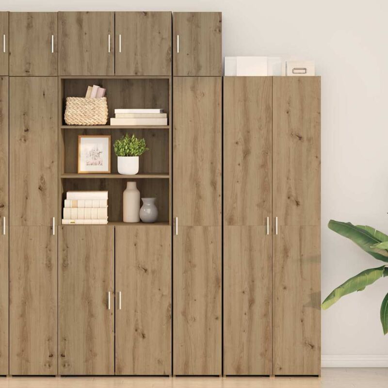 Vidaxl - Schlanker Stauraum Schrank Eiche Handwerklich