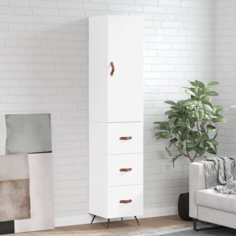 Highboard Weiß 34,5x34x180 cm Holzwerkstoff vidaXL