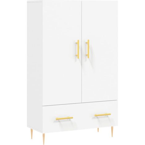 JINLEFU Highboard Betongrau 69,5x31x115 cm Holzwerkstoff vidaXL