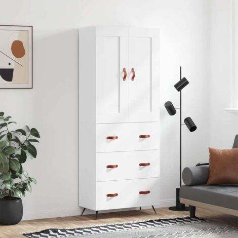 Highboard Weiß 69,5x34x180 cm Holzwerkstoff vidaXL
