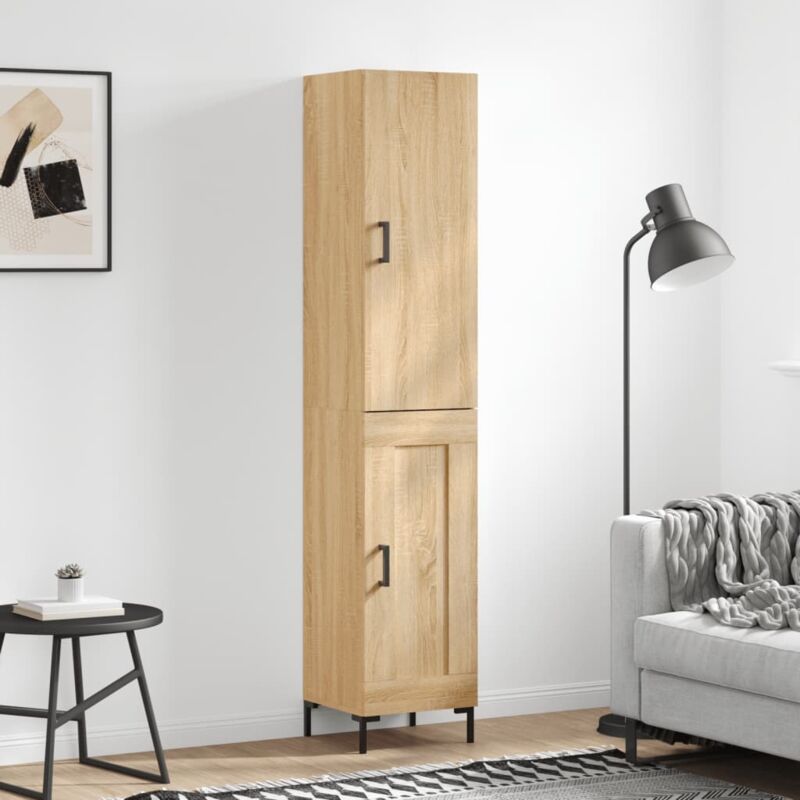 Highboard Sonoma Oak 34.5x34x180 Cm Engineered Wood Vidaxl