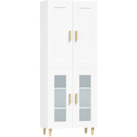 Highboard White 69.5x34x180 cm Engineered Wood vidaXL