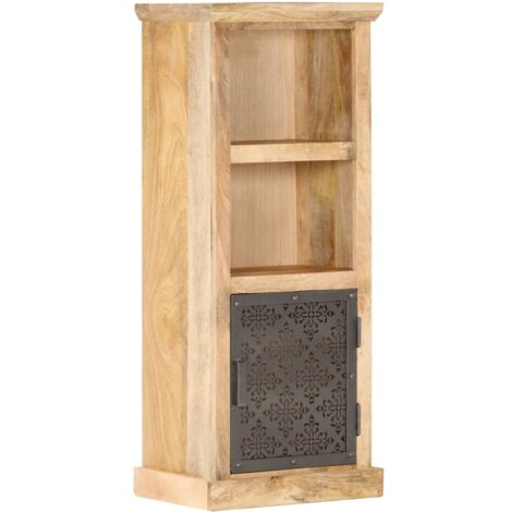 Highboard with Door 45x32x110 cm Solid Mango Wood vidaXL