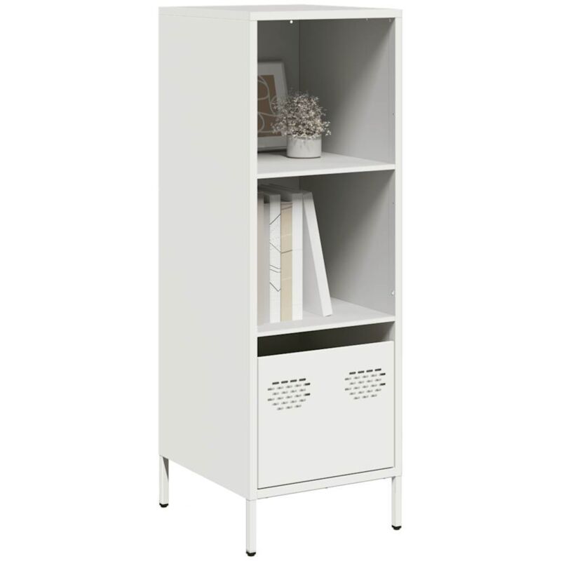 Highboard White 35x39x103.5 Cm Steel Vidaxl