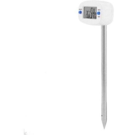 Higrómetro digital de suelo, pantalla LCD, dispositivo de medición de temperatura y humedad con sonda, dispositivo de medición electrónico para plantas de jardín.