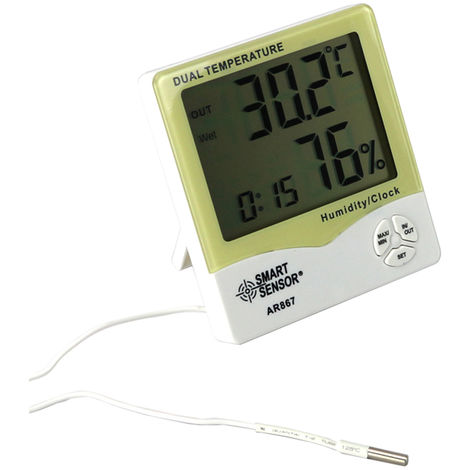 medidor de temperatura estaci/ón meteorol/ógica Term/ómetro digital para interior de reptiles higr/ómetro