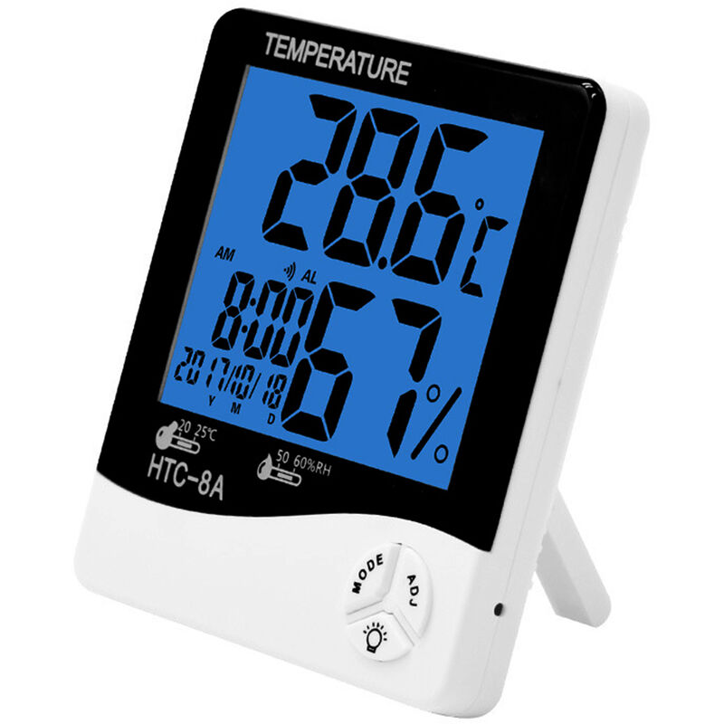 

Higrometro Digital Termometro Temperatura Interior Control de habitacion Humedad Medidor retroiluminado Estacion meteorologica LCD de la alarma del