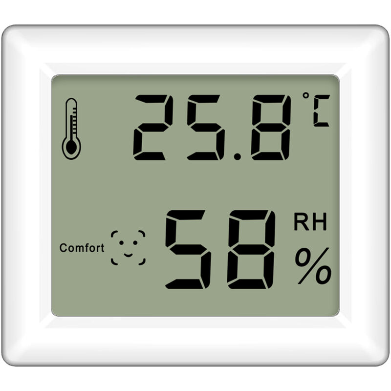 

Higrometro para interiores Termometro Pantalla grande Pantalla de escritorio Medidores de humedad de temperatura electronicos magneticos de pared con