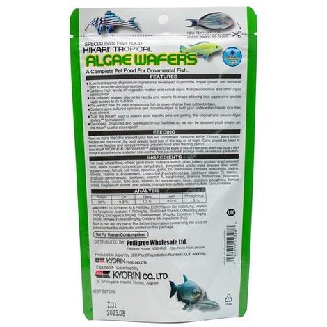 Hikari Algae Wafers [SNG] 250g - 48690