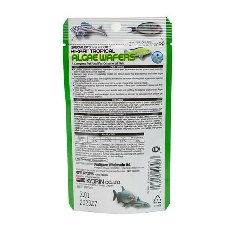 Hikari Algae Wafers [SNG] 40g - 48685