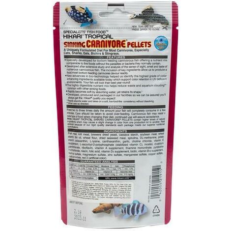 Hikari Sinking Carnivore Pellets [SNG] 74g - 48697
