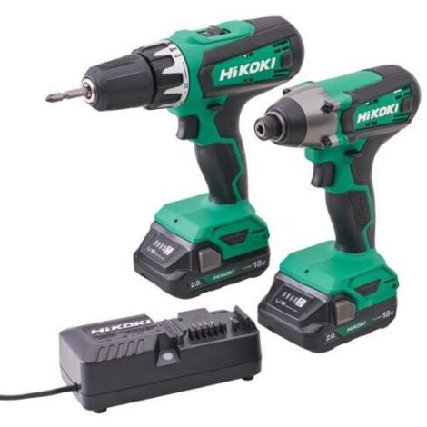 Hikoki 18V Combi & Impact Drill Twin Pack