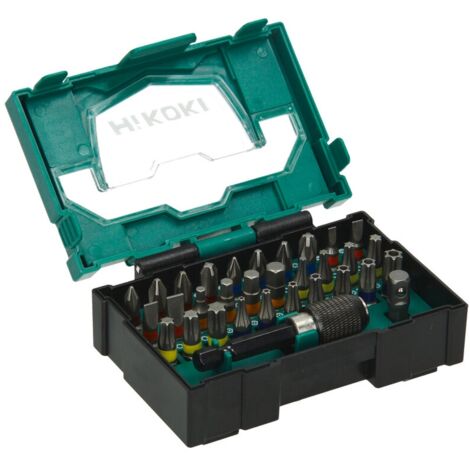 HiKOKI 32-teiliges Bit-Sortiment 25 mm, robust und kompakt in Bit-Box