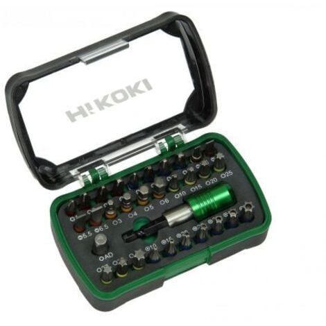 Hikoki 750363 Set Punte Inserti Assortiti 1/4'' 32 Pezzi
