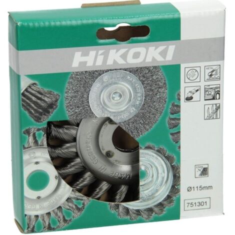 HIKOKI 751301 - Cepillos de acero 115x0.5x22.23 mm
