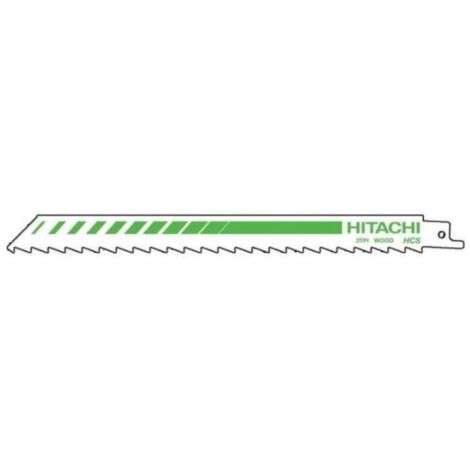 HIKOKI 752029 - Hojas sierra sable RW60 para madera 225x203.5x19 mm HCS 3 TPI Env. 5 Uds.