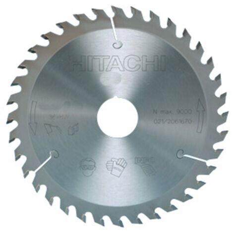 HIKOKI 752402 - Disco para sierra circular e ingletadora 150x2.6x1.6 mm eje 20/16 mm 24 dientes para madera
