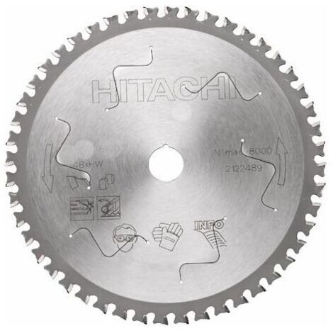 HIKOKI 752459 - Disco para sierra circular e ingletadora 235x2.4x1.8 mm eje 30 mm 64 dientes para aluminio