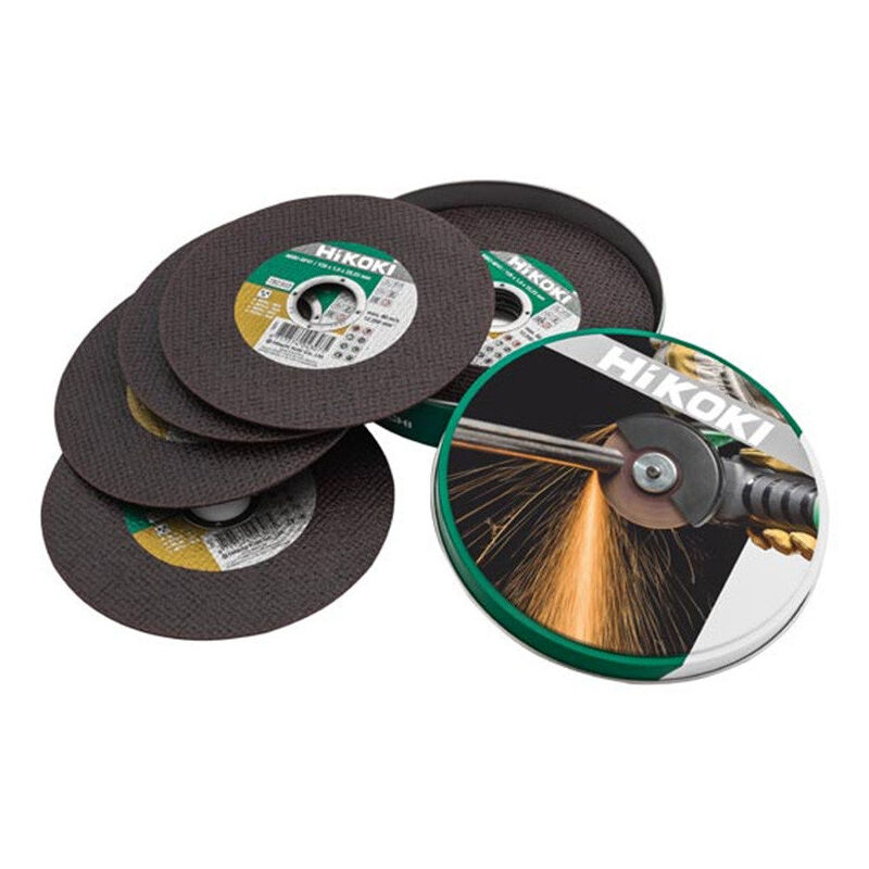 Lot de 10 disques à tronçonner Ø125 x 1mm Proline hikoki 782304 - inox & metal